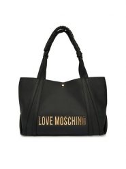 LOVE MOSCHINO Torebka JC4244PP0OKD0000 Czarny. Czarne shopper bag Love Moschino, ze skóry, bez dodatków. Za 1,029.00 zł.
