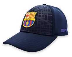 Czapka z daszkiem FC Barcelona - oficjalna licencjonowana. Niebieskie czapki z daszkiem damskie FC BARCELONA, bez wzorów, z poliesteru. Za 96.90 zł.