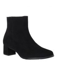 HASSIA Skórzane botki "Milano" w kolorze czarnym rozmiar: 35. Czarne botki damskie HASSIA, ze skóry, eleganckie, bez obcasa, bez zapięcia. Za 404.99 zł.