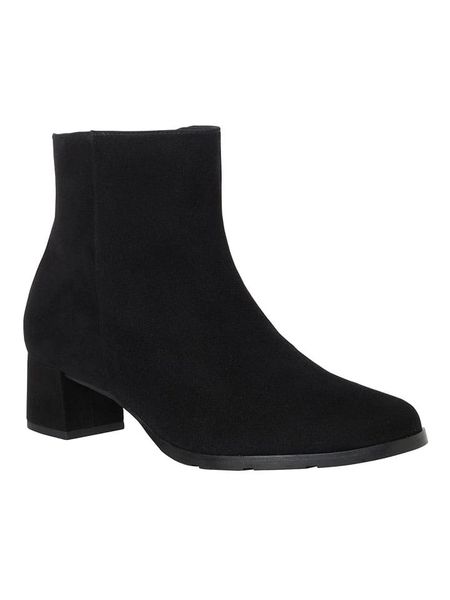 HASSIA Skórzane botki "Milano" w kolorze czarnym rozmiar: 35. Czarne botki damskie HASSIA, ze skóry, eleganckie, bez obcasa, bez zapięcia. Za 404.99 zł.