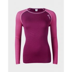 Koszulka termoaktywna damska Halti Pihka Merino Fioletowy 40. Fioletowe koszulki damskie Halti, bez wzorów, bez kołnierzyka, bez ramiączek. Za 499.99 zł.