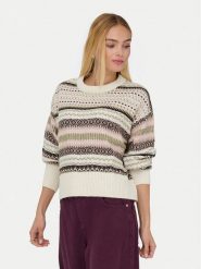 ONLY Sweter Arianne 15285832 Beżowy Regular Fit. Brązowe swetry klasyczne damskie Only, xs, z syntetyku, bez kołnierzyka. Za 169.99 zł.