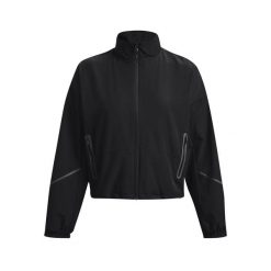 Damska kurtka wodoodporna Under Armour Unstoppable. Czarne kurtki damskie Under Armour, xl, bez wzorów, z materiału, z kapturem. Za 598.00 zł.