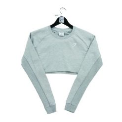 Second life - Koszulka fitness dla kobiet szara - Jak nowy. Szare bluzki damskie Gymshark, bez wzorów, sportowe, bez kołnierzyka, bez ramiączek. Za 122.63 zł.