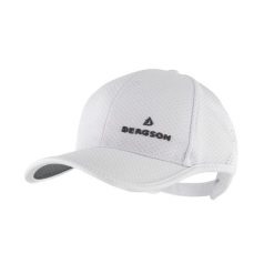 Czapka baseball CAP 4. Białe czapki z daszkiem damskie Bergson, bez wzorów, z materiału. Za 59.00 zł.