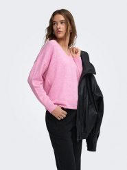 ONLY Sweter w kolorze jasnoróżowym rozmiar: S. Różowe swetry klasyczne damskie Only, s, bez kołnierzyka. Za 85.45 zł.