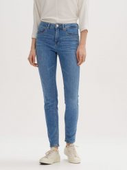 OPUS Dżinsy "Elma" - Slim fit - w kolorze niebieskim rozmiar: 42/L32. Niebieskie jeansy damskie Opus, z podwyższonym stanem. Za 206.42 zł.