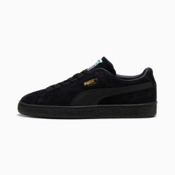 Sneakersy Puma Suede Classic. Czarne obuwie sportowe damskie Puma, z zamszu, bez zapięcia, Puma Suede. Za 346.00 zł.