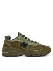 New Balance Sneakersy M1000NBU Zielony. Zielone obuwie sportowe damskie New Balance, ze skóry, bez zapięcia. Za 429.99 zł.
