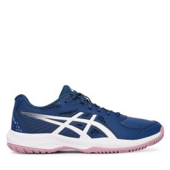 Buty do tenisa Asics. Niebieskie obuwie sportowe treningowe Asics, tenisowe. Za 269.99 zł.