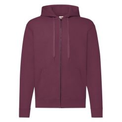 Klasyczna Kurtka Z Kapturem Dla Dorosłych Unisex. Brązowe kurtki damskie Fruit of the Loom, m, bez wzorów, z kapturem. Za 135.99 zł.
