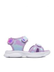 DeeZee Sandały CEO-K2380 Fioletowy. Fioletowe sandały dziewczęce DeeZee, z syntetyku, bez obcasa, bez zapięcia. Za 89.99 zł.