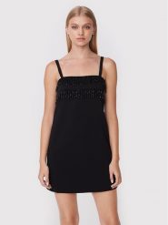 Pinko Sukienka koktajlowa Anica 1G183B 7624 Czarny Regular Fit. Czarne sukienki damskie Pinko, bez wzorów, z syntetyku, wizytowe, bez ramiączek. Za 819.99 zł.