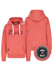 Eight2Nine Bluza w kolorze koralowym rozmiar: L. Czerwone bluzy damskie Eight2Nine, l, bez wzorów, z kapturem. Za 135.17 zł.