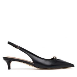 Czółenka Guess. Czarne czółenka damskie Guess, z aplikacjami, bez obcasa. Za 399.99 zł.