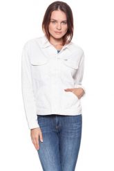 DAMSKA KURTKA JEANSOWA WRANGLER RETRO JACKET WHITE DAMAGED W415DM12Q 112128781. Białe kurtki damskie Wrangler, s, bez wzorów, z jeansu, bez kaptura. Za 189.99 zł.