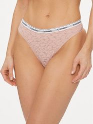 Calvin Klein Underwear Stringi 000QD5051E Różowy. Czerwone stringi Calvin Klein Underwear, bez wzorów, z syntetyku. Za 79.99 zł.