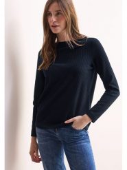 Cecil Koszulka w kolorze niebieskim rozmiar: XL. Niebieskie bluzki damskie Cecil, xl, bez wzorów, bez kołnierzyka, bez ramiączek. Za 118.56 zł.