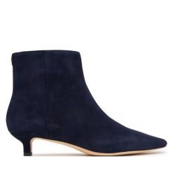 Botki LAUREN RALPH LAUREN. Niebieskie botki damskie Lauren Ralph Lauren, bez obcasa, na szpilce, bez zapięcia. Za 949.99 zł.
