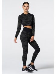 Carpatree Koszulka sportowa "Camo Seamless" w kolorze khaki rozmiar: M. Brązowe koszulki sportowe damskie Carpatree, m, bez wzorów, z materiału, bez ramiączek, outdoorowe. Za 131.74 zł.