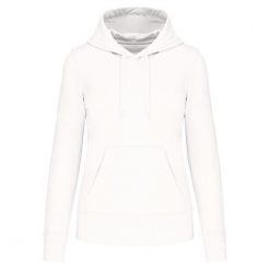 Damska ekologiczna bluza z kapturem Kariban. Białe bluzy damskie KARIBAN, bez wzorów, z kapturem. Za 185.00 zł.