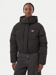 Tommy Jeans Kurtka puchowa Alaska DW0DW18609 Czarny Cropped Fit. Czarne kurtki damskie Tommy Jeans, xxs, bez wzorów, z jeansu, bez kaptura. Za 1,099.00 zł.