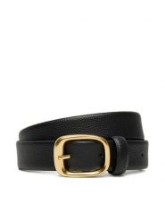 Calvin Klein Pasek Damski Chuncky Bukle Caviar LV04F7023G Czarny. Czarne paski damskie Calvin Klein, bez wzorów, ze skóry. Za 219.99 zł.