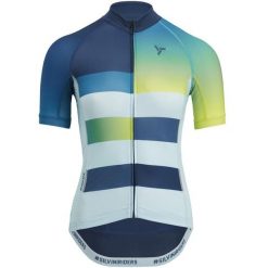 Damski jersey Silvini Mazzana. Niebieskie koszulki sportowe damskie Silvini, z jersey, bez zapięcia. W wyprzedaży za 268.00 zł.