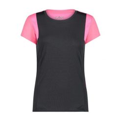 Koszulka damska CMP. Czerwone koszulki damskie CMP, bez wzorów, z materiału, bez kołnierzyka, bez ramiączek. Za 143.50 zł.