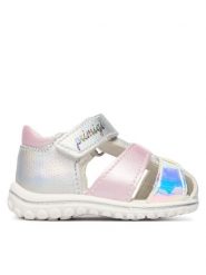 Primigi Sandały 1363544 Srebrny. Szare sandały dziewczęce Primigi, ze skóry, bez obcasa, bez zapięcia. Za 229.99 zł.