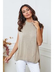 So Cachemire Sweter "Ernon" w kolorze szarobrązowym rozmiar: XL. Brązowe swetry klasyczne damskie So Cachemire, xl, z kaszmiru, bez kołnierzyka. Za 254.14 zł.