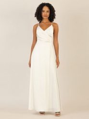 APART Sukienka w kolorze kremowo-oliwkowym rozmiar: 44. Brązowe sukienki damskie Apart, bez wzorów, sportowe, bez ramiączek. Za 239.99 zł.