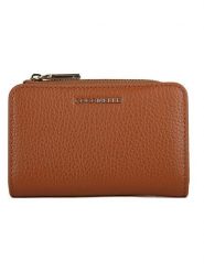 COCCINELLE Skórzany portfel w kolorze jasnobrązowym - 13 x 8 cm rozmiar: onesize. Brązowe portfele damskie Coccinelle, bez wzorów, z materiału. Za 287.84 zł.
