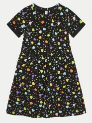 Coccodrillo Sukienka codzienna WC4129205VGC Czarny Regular Fit. Czarne sukienki dziewczęce COCCODRILLO, bez wzorów, z bawełny, bez ramiączek, proste. Za 39.99 zł.