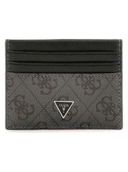 Guess Etui "Milano" w kolorze szaro-antracytowym na karty - 10,5 x 7,5 cm rozmiar: onesize. Czarne portfele damskie Guess, z aplikacjami, z materiału. Za 144.95 zł.