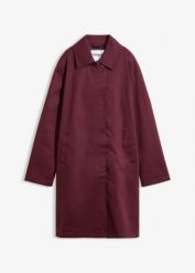 Hydrofobowy trencz, oversize. Czerwone płaszcze damskie bonprix, bez wzorów, bez kaptura. Za 229.99 zł.