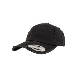 Czapka Flexfit low profile detroyed. Czarne czapki damskie FLEXFIT, bez wzorów, z bawełny. Za 85.85 zł.
