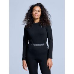 Koszulka termiczna - Damska - Czarna. Czarne koszulki damskie POEDERBAAS, bez wzorów, bez kołnierzyka, bez ramiączek. Za 199.42 zł.
