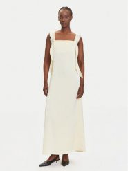 Vero Moda Sukienka koktajlowa Eloisa 10340914 Beżowy Slim Fit. Brązowe sukienki damskie Vero Moda, bez wzorów, z syntetyku, wizytowe, bez ramiączek. Za 229.99 zł.