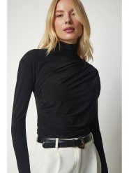 Happiness Istanbul Koszulka w kolorze czarnym rozmiar: 36. Czarne koszulki damskie Happiness Istanbul, bez wzorów, bez kołnierzyka, bez ramiączek. Za 52.42 zł.