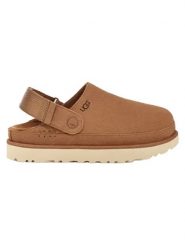 UGG Skórzane kapcie "Goldenstar" w kolorze jasnobrązowym rozmiar: 36. Brązowe kapcie damskie Ugg, ze skóry. Za 507.51 zł.