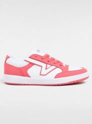 Vans Skórzane sneakersy "Lowland CC" w kolorze biało-różowym rozmiar: 36. Białe obuwie sportowe damskie Vans, bez zapięcia. Za 145.26 zł.