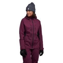 Kurtka narciarska damska Black Diamond Dawn Patrol Hybrid Shell. Czerwone kurtki damskie Black Diamond, na zimę, xs, bez wzorów, bez kaptura. Za 874.99 zł.