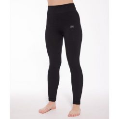Legginsy damskie Brubeck JOGA MERINO. Czarne legginsy sportowe damskie Brubeck, bez wzorów, na jogę i pilates. Za 199.99 zł.
