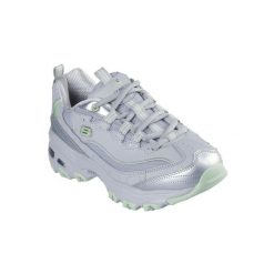 Buty sportowe damskie Skechers D'lites chromatic. Szare obuwie sportowe casual damskie Skechers, z materiału, trekkingowe, Skechers Sport. Za 352.00 zł.