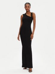 Versace Jeans Couture Sukienka letnia 78HAO973 Czarny Slim Fit. Czarne sukienki damskie Versace Jeans Couture, bez wzorów, z bawełny, bez ramiączek. Za 749.99 zł.