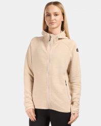 Damska bluza techniczna Kilpi TANALI-W. Brązowe bluzy damskie Kilpi, bez wzorów, z materiału, z kapturem. Za 292.95 zł.