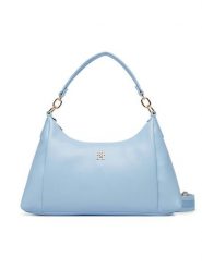 Tommy Hilfiger Torebka Th Essential Shoulder Bag AW0AW18373 Niebieski jasny. Niebieskie torebki klasyczne damskie Tommy Hilfiger, ze skóry, bez dodatków. Za 529.99 zł.