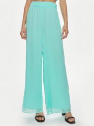 Patrizia Pepe Spodnie materiałowe 2P1584/A061-CA03 Turkusowy Relaxed Fit. Niebieskie spodnie materiałowe damskie Patrizia Pepe, bez wzorów, z materiału. Za 559.99 zł.