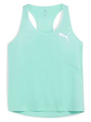 Puma Top "Raceday Ultraspun" w kolorze turkusowym do biegania rozmiar: M. Niebieskie koszulki sportowe damskie Puma, m, bez wzorów, z materiału, bez ramiączek, do biegania. Za 179.22 zł.